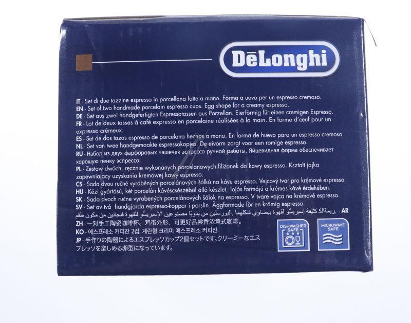 Delonghi 5513283721 Espressokanne - Dlsc308 espressotassen aus porzellan, 70 ml, 2er-set