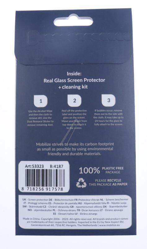 Mobilize 53323 Display-Schutzfolie - Mobilize edge-to-edge glass screen protector passend für huawei p30 pro/p30 pro new edition black edge glue