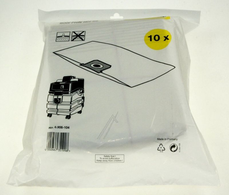 Kärcher 69061040 Staubsaugerbeutel - Papierfiltertüten, 10 stk. (nt 501, 551)