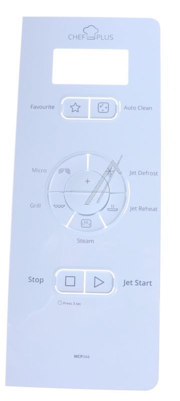 Whirlpool Indesit 482000094898 Bedienteilblende - C00505824 vorderseite gehäuse weiss