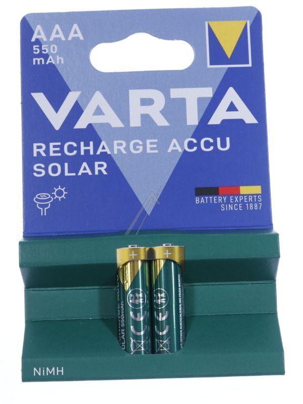 Varta 56733101402 Mikroakku AAA 1,2V - Hr3 1,2v-550mah solar accu passend für varta aaa 2er blister
