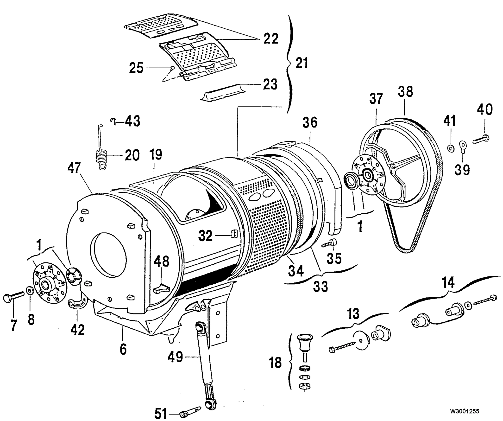 Explosionszeichnung Zanussi 91371995300 TL 0853