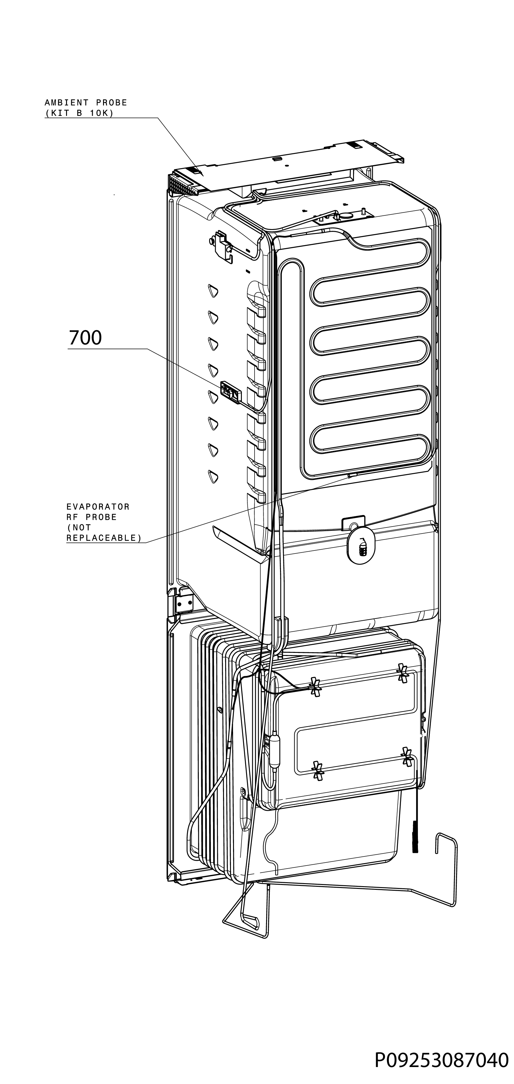 Explosionszeichnung AEG 92550317200 SCE618F3LS