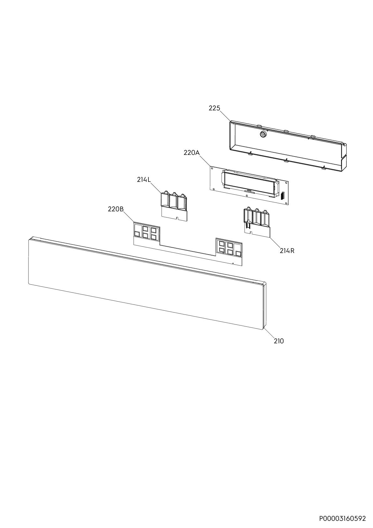 Explosionszeichnung AEG 94949730902 LOE7C31S