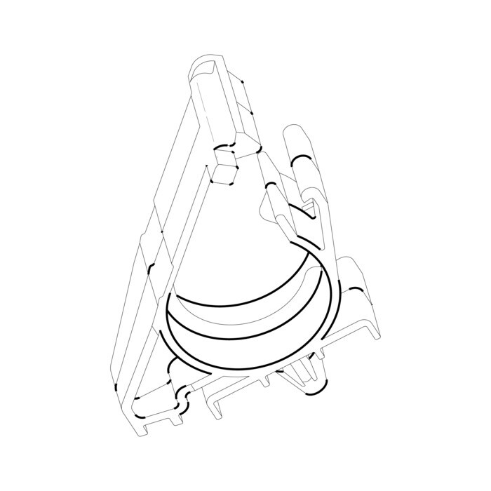AEG Electrolux 1465741047 Rohrhalter - Befestigung schlauch