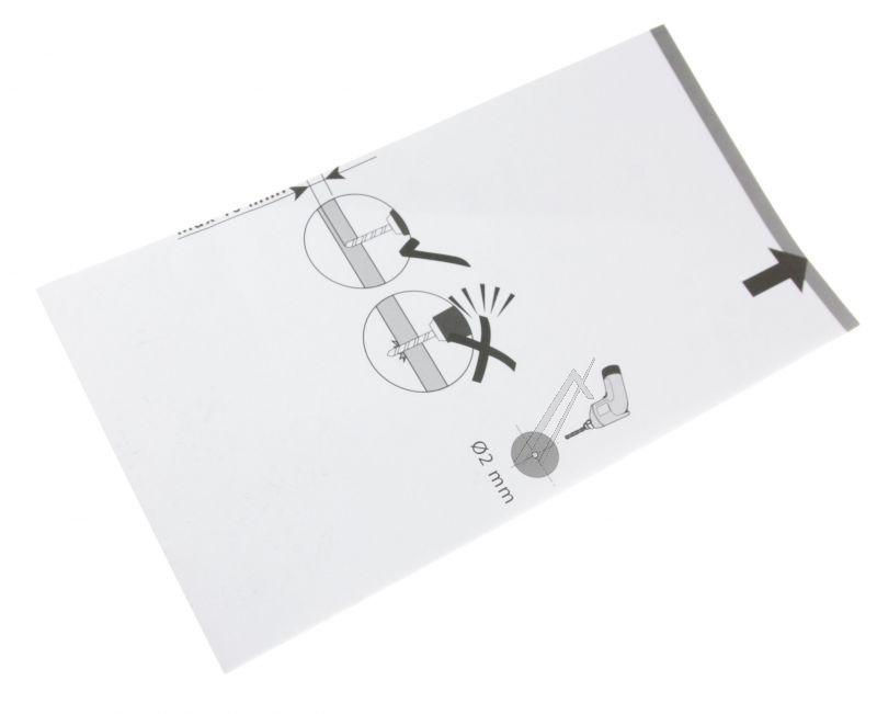 AEG Electrolux Einbauvorlage 140000060016 für Geschirrspüler Schablone Ersatzteil