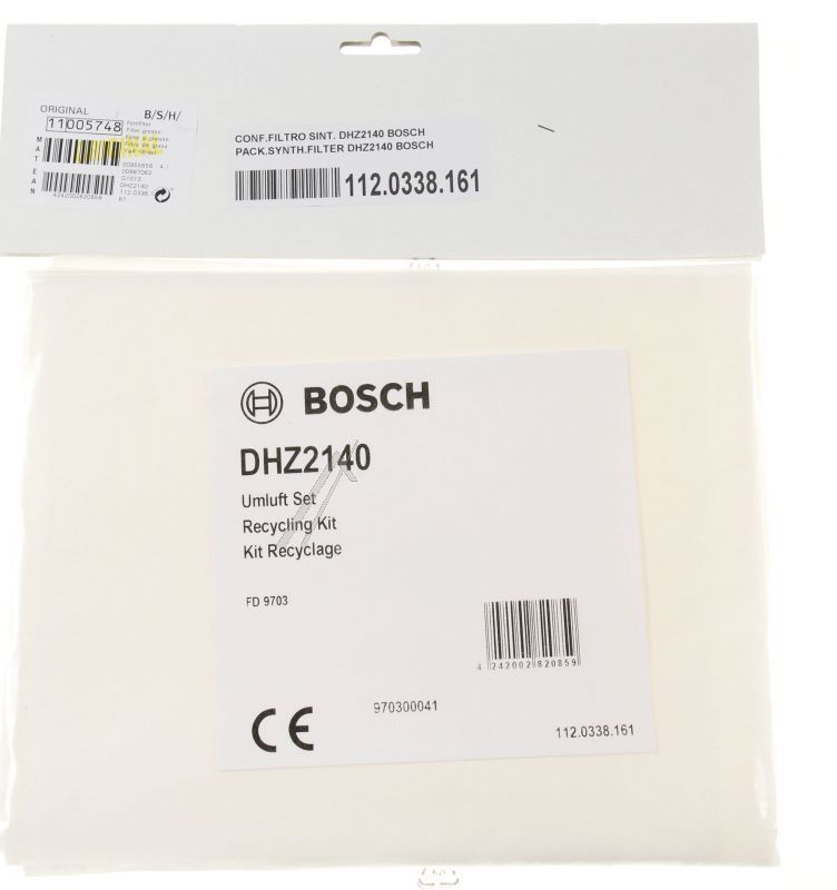 BSH Bosch Siemens 11005748 - Filter-grease - fleece filter 280 x 545mm