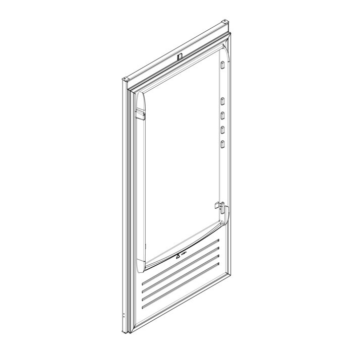 AEG Electrolux 140061543017 - Kühlschranktür,weiss,isolation
