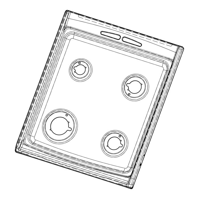 AEG Electrolux 3422347231 - Werktafel,gas
