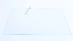 Vestel 47021043 Glasplatte - R glass shelf(3,2)263 imp , 280x450mm